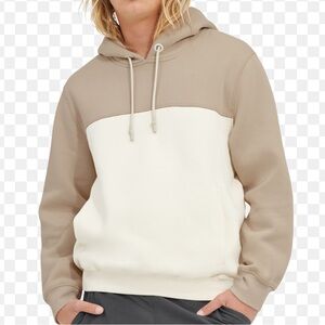NWT UGG alstrom Two-Tone Hoodie in Cream and Tan size large